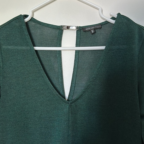 Dynamite Emerald Green Tunic with back detail - Picture 2 of 7